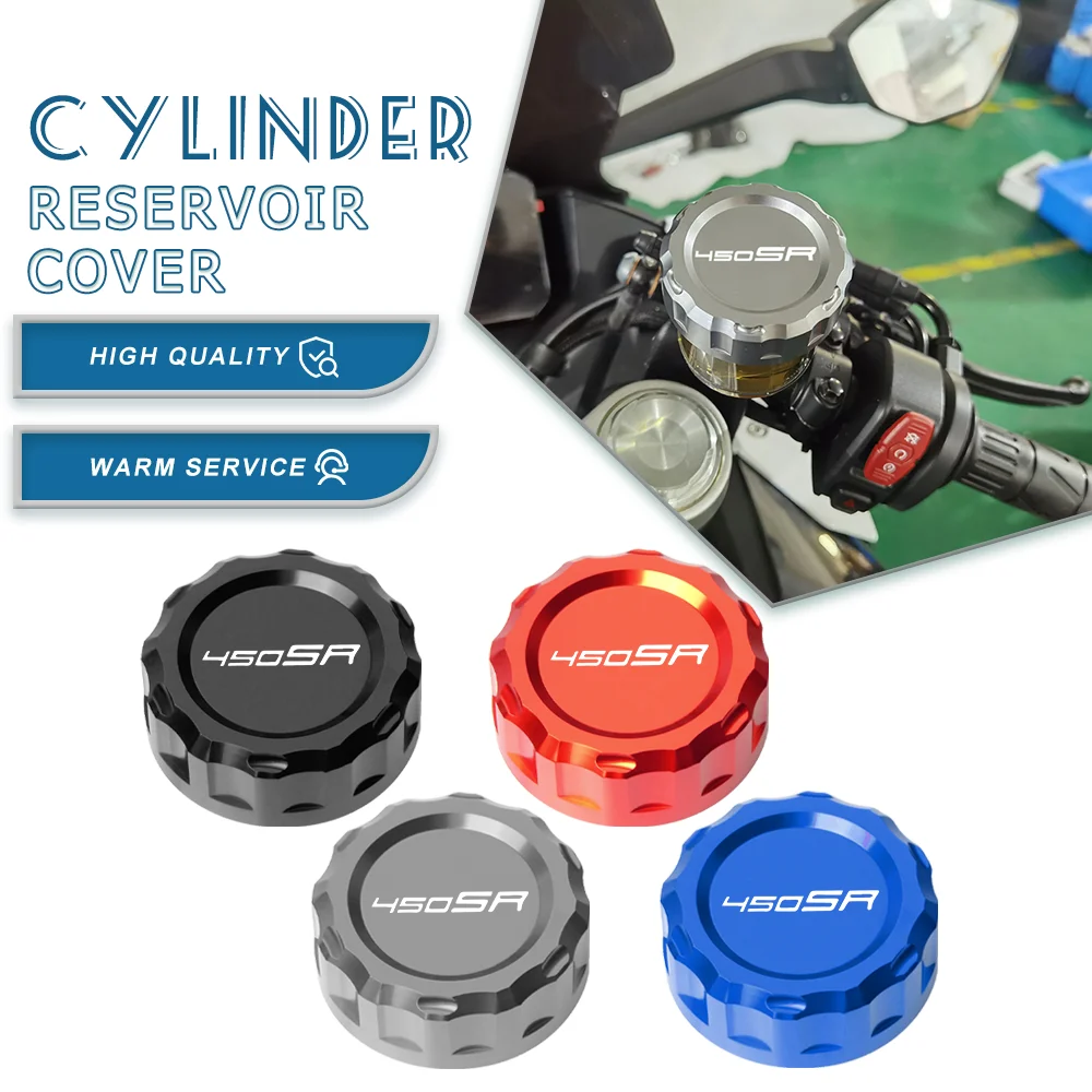 FOR CFMOTO CF MOTO 450SS 450SR 450NK 450 SR SS NK 2022-2024 Motorcycle Aluminium Front Brake Fluid Reservoir Caps Cover Guard