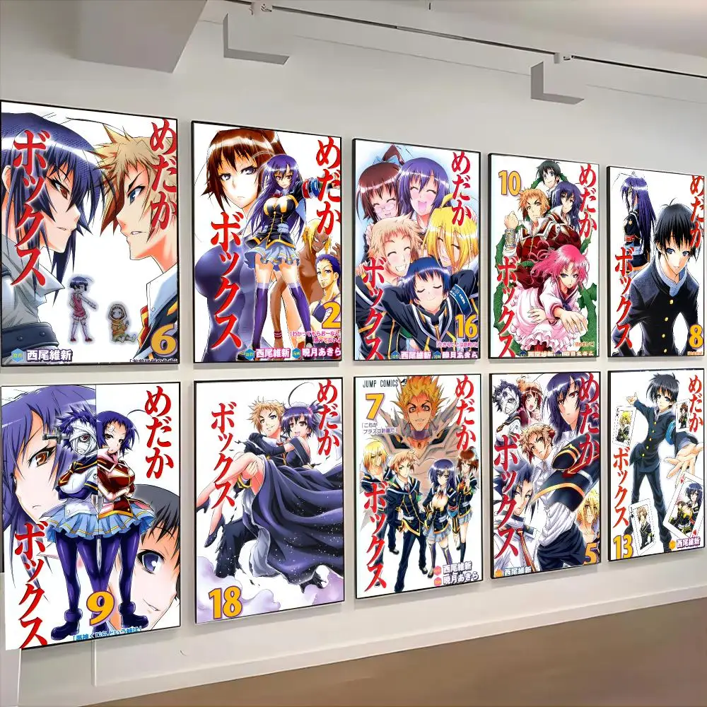 Medaka Box Manga School Poster Living Room Bedroom Party Bar Decor Moisture-proof Art Wall Painting