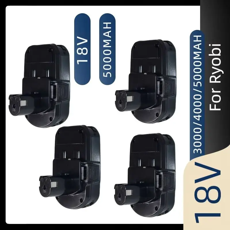 Replacement Battery P107 p108 P104 P105 P102 P103  for Ryobi Cordless Drill For Ryobi 18V 3000mAh/4000mAh/5000mAh