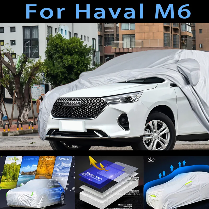 

For Haval M6 Outdoor Protection Full Car Covers Snow Cover Sunshade Waterproof Dustproof Exterior Car cover protection