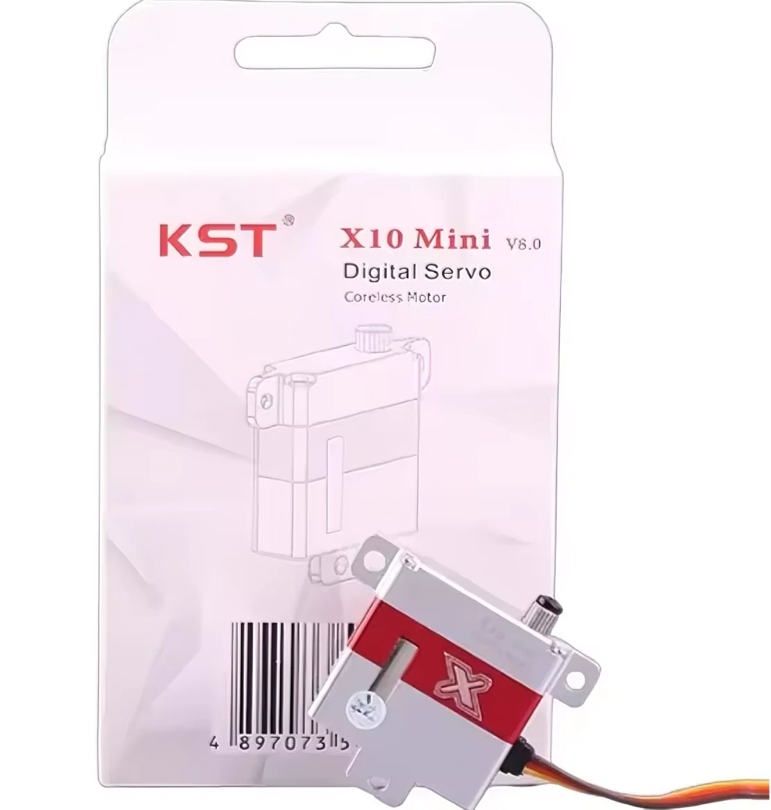 KST X10 Mini Metal Gear Serwo do modeli samolotów o stałym skrzydle, wysokiej wytrzymałości i wysokiego momentu obrotowego, cyfrowe serwo do układu kierowniczego. — zdjęcie produktu 6