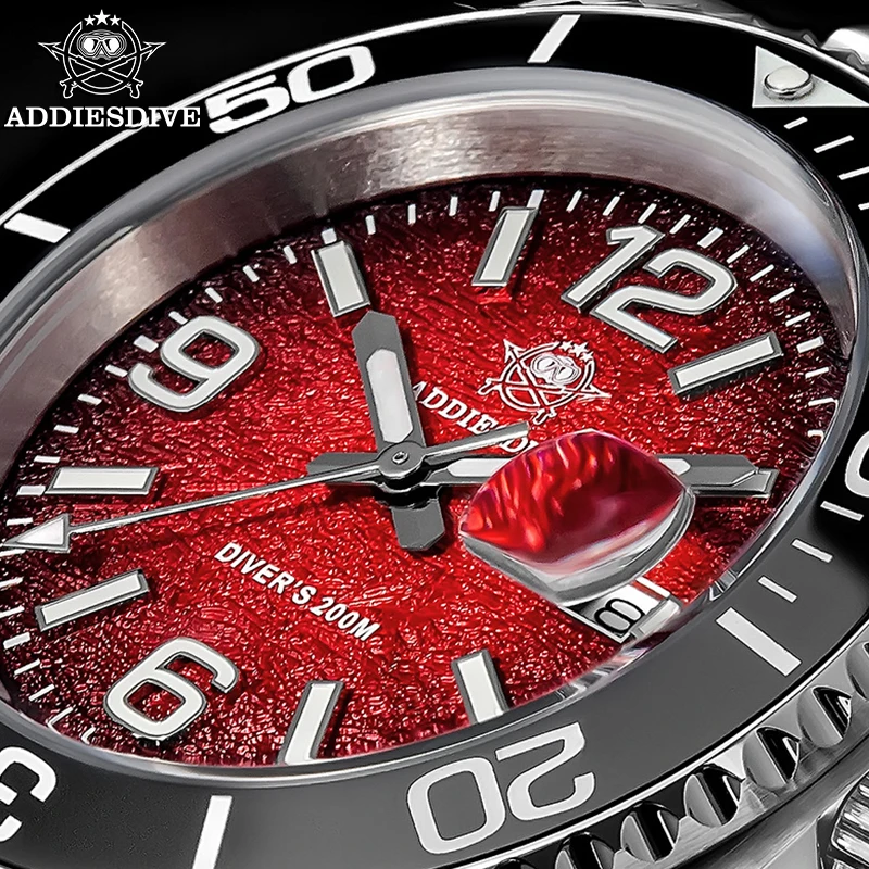 ADDIESDIVE Divers Men's Watch Quartz 41mm Ceramic Bezel AR Coated Glass Super Luminous 200m Waterproof  Sport Watch 2025 New