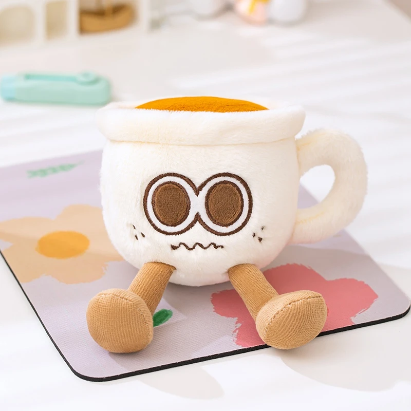 Divertente peluche tazza da caffè tazza teiera giocattolo bottiglia da collezione peluche compagno di viaggio per adulti e bambini casa da gioco regalo di compleanno