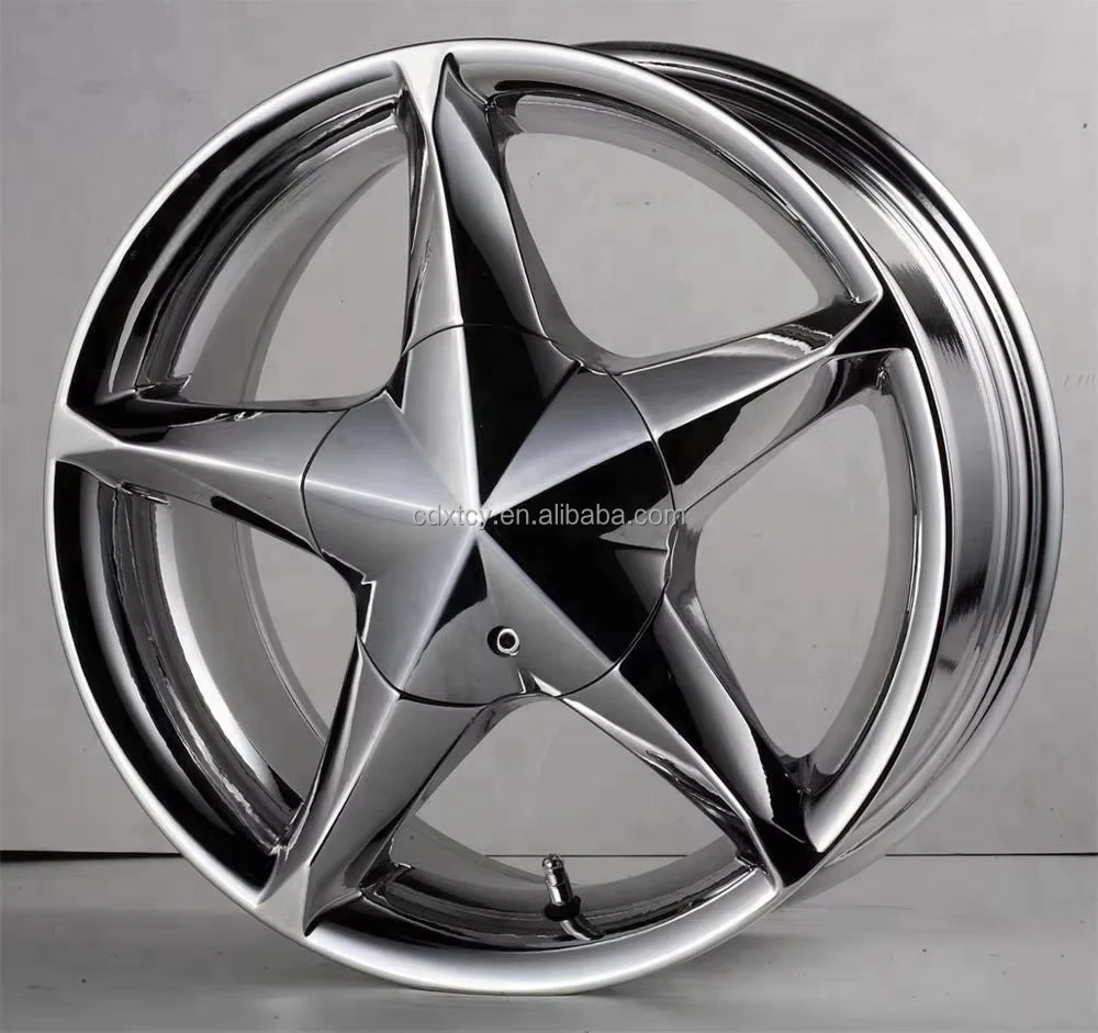 عجلات سيارة رياضية للركاب من سبيكة 2 قطعة مقاس 13 15 بوصة للرياضة ET 20 35 حافة كروم PCD 4X100 120 للضوء