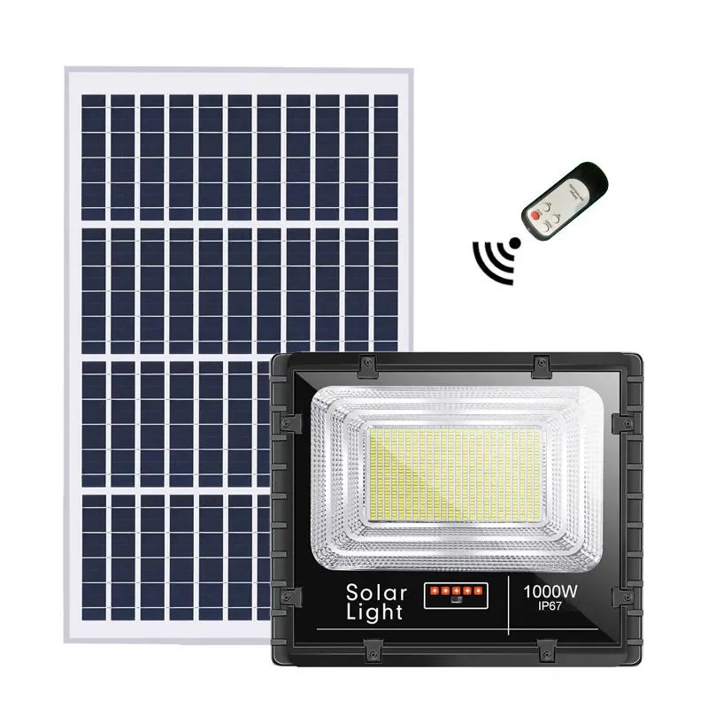 

1000W Solar Power Outdoor Lamp Radar Sensor Remote Ip65 Waterproof 100W 200W 300W 500W Led Solar Flood Light