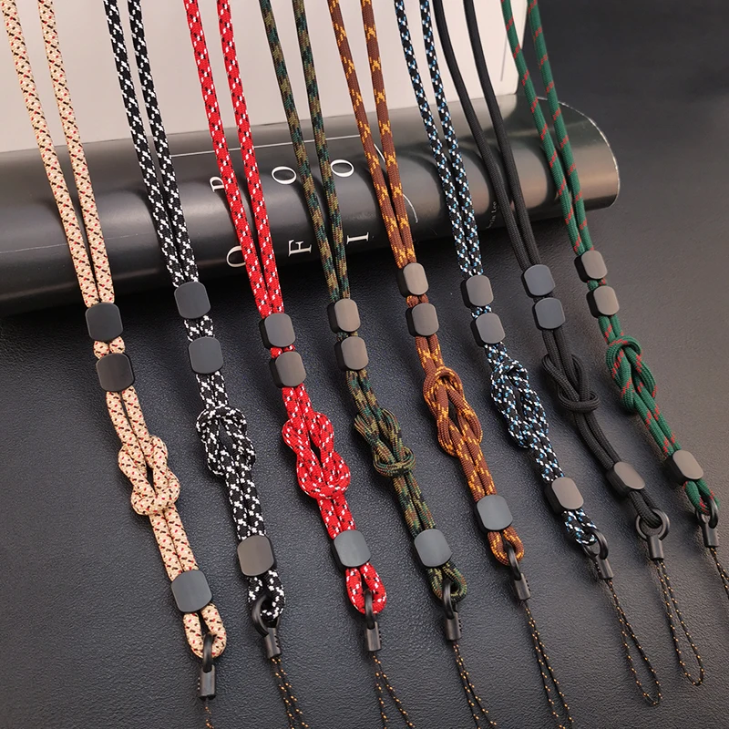 Long Neck Hanging Chain Hand-woven Mobile Phone Lanyard Strong and Length Adjustable Dual-use Lanyard Phone Anti-lost Pendant