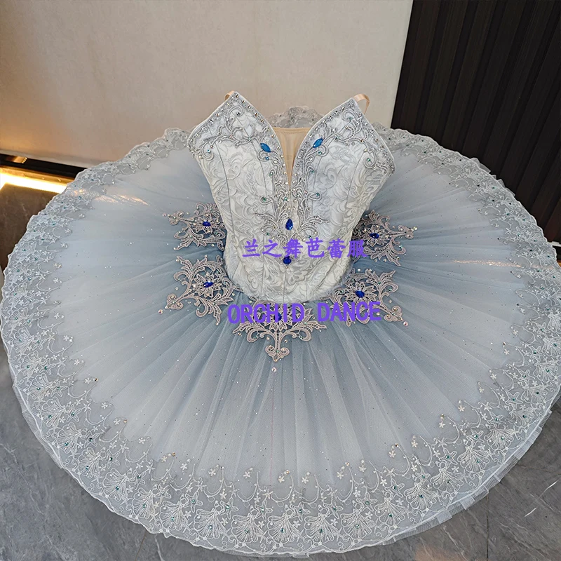 BT2605072 Tutus de Ballet Azules Profesionales Personalizados en Talla y Color para Niñas, Mujeres y Adultas