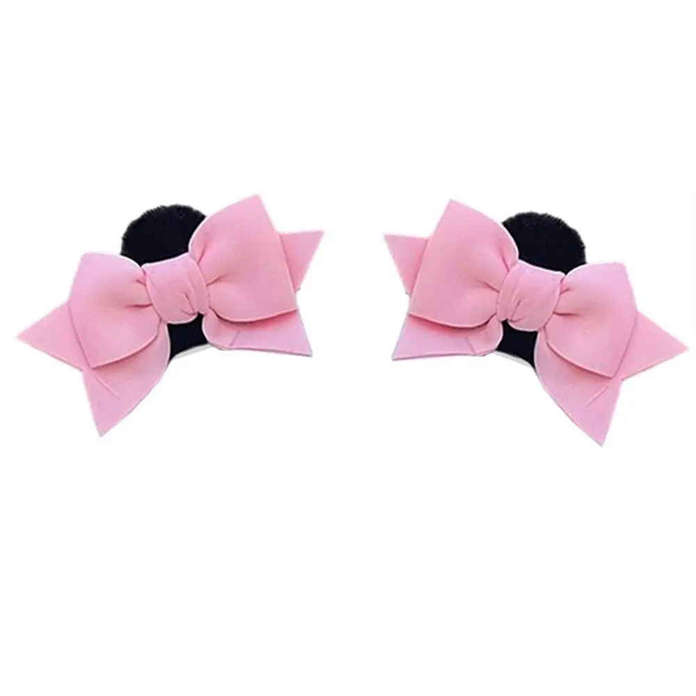 2Pcs Fashion Butterfly Knot Moto Helmet Driving Styling Ears Helmet Decoration Solid Color Helmet Accessories for Riding Sking