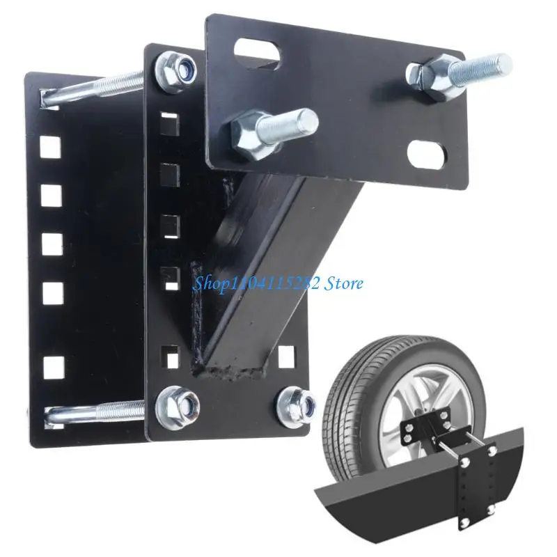 

Universal Spare Tire Mounting Bracket for 4 5 6 Lug Patterns Quick Installation Secure Hold For Trailer