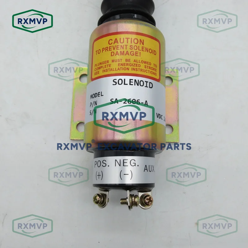 SA-2606-A SA-2606-24 Fuel Stop Solenoid Valve 24V Fits Excavator Diesel Engine