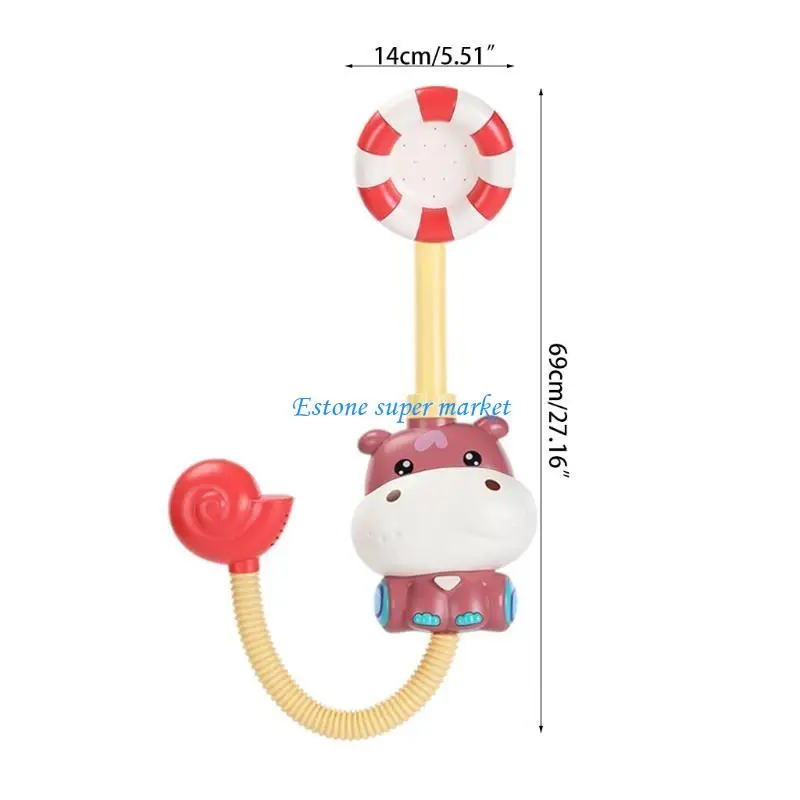 090B Cartoon douche voor hoofde badgoed speelgoed water sprinkler interactief water spuit voor zandstrand bad peuter cadeau-vrij