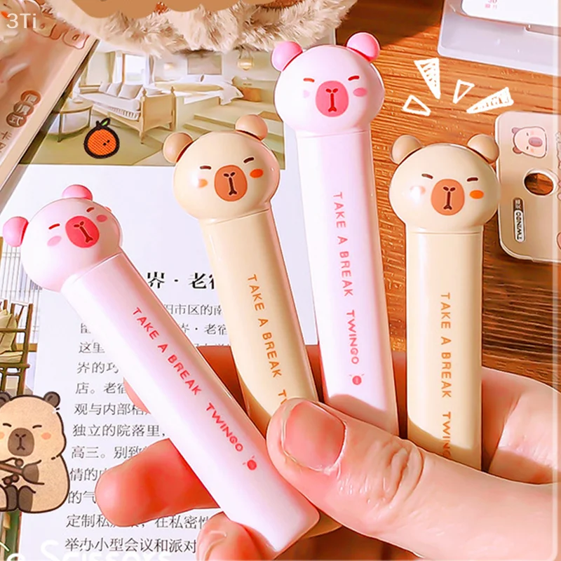 DIY Handbook Paper Cutting Stationery Scissors Children Hand Account Tool Cartoon Capybara Scissors Cute Compact Portable