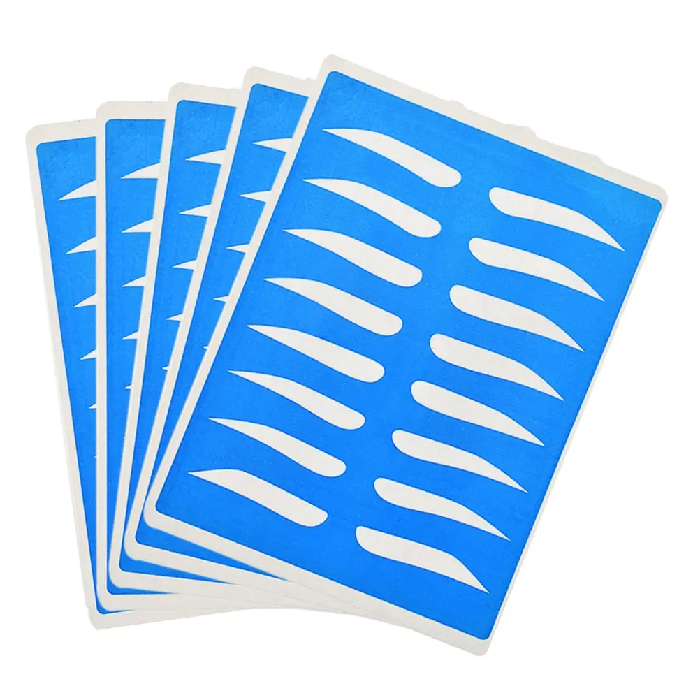 5Sheets Eyebrow Practice Skin Synthetic Training Sheet Microblading Makeup Tool Flexible Double Sided Eye Brow Practice Skin