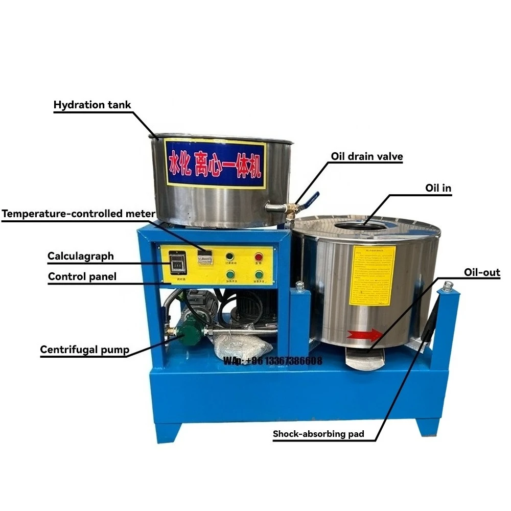 Large Processing Process Rapeseed Peanut/Sunflower/Seed Centrifugal Vacuum Oil Filter Oil Refiner