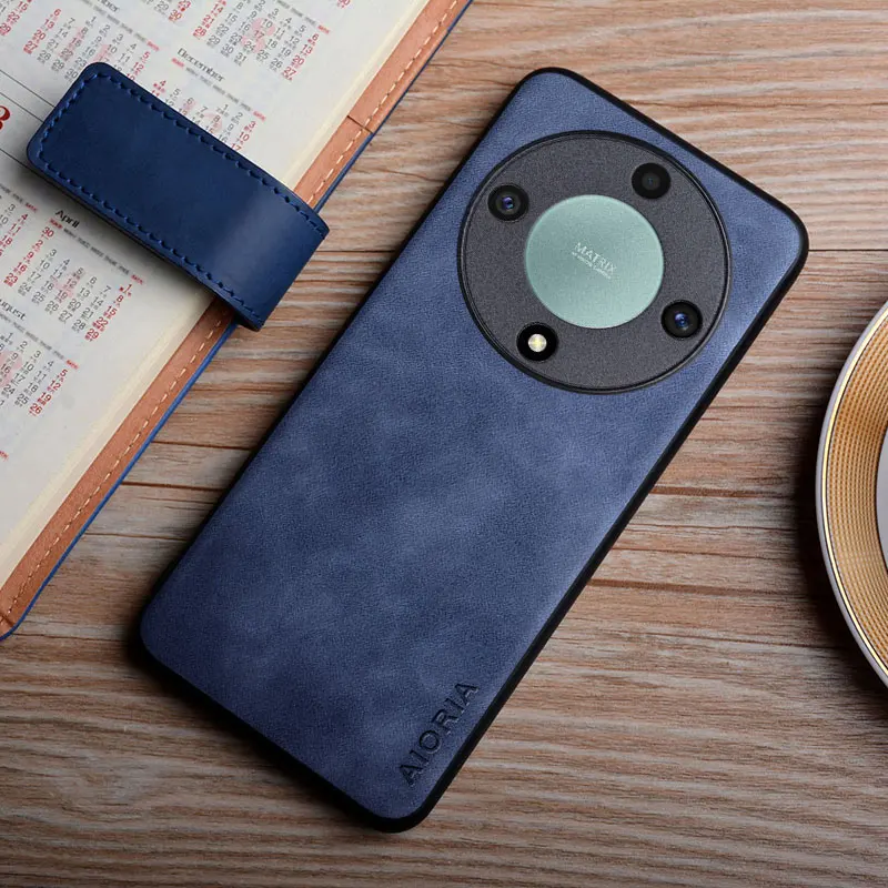 Leather Case For Honor X9a X9b X8b X8a X7b X7a X6b X6a X50i X50 funda silky feel durable cover coque