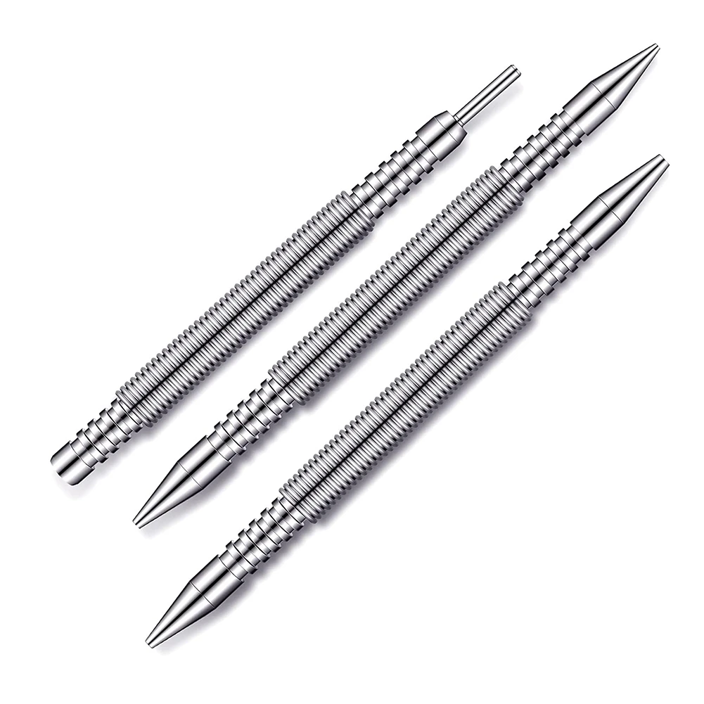 3 Pcs Dual Head Nail Setter and Hinge Pin Punch Set,Hammerless Spring Nail Punch Door Hinge Pin Remover Tool 5000 PSI