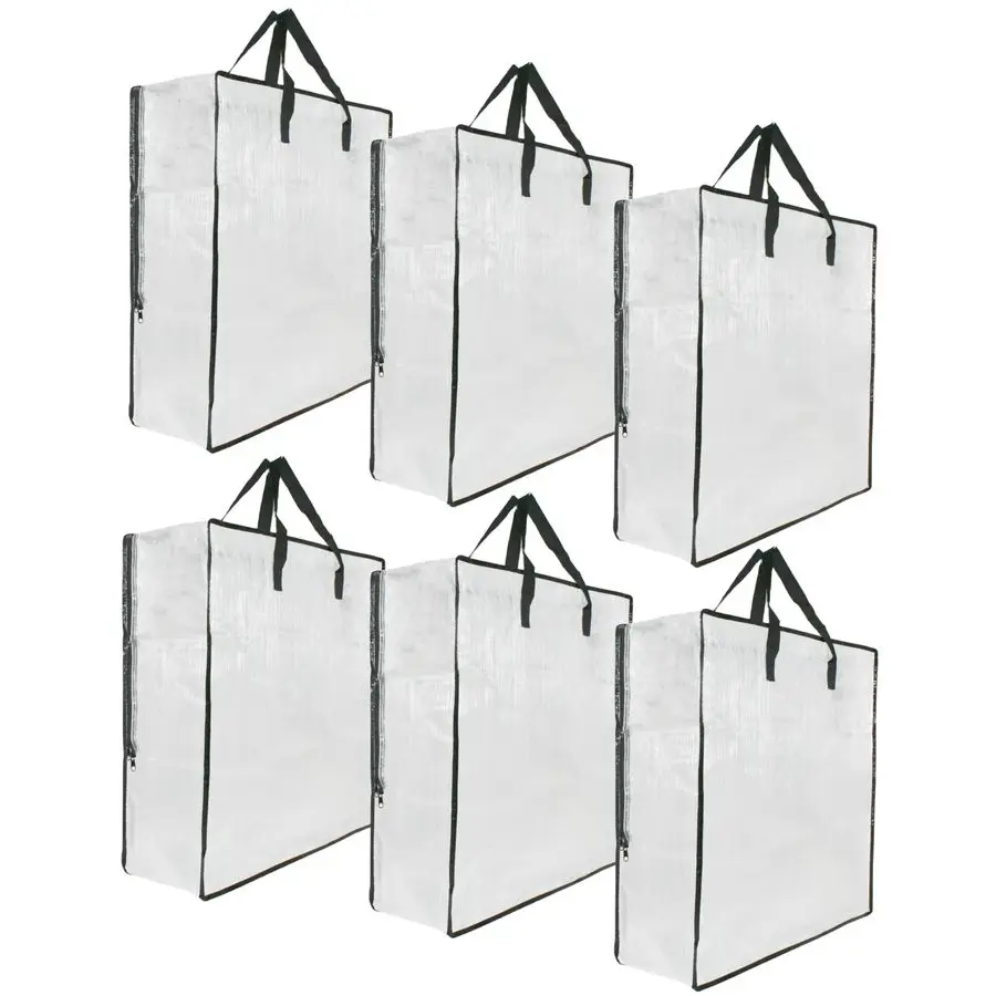 

Pack Clear Storage Bags with Zipper and Handles, Blanket Bags For Closet Storage, Moving and Packing Supplies for College, Under