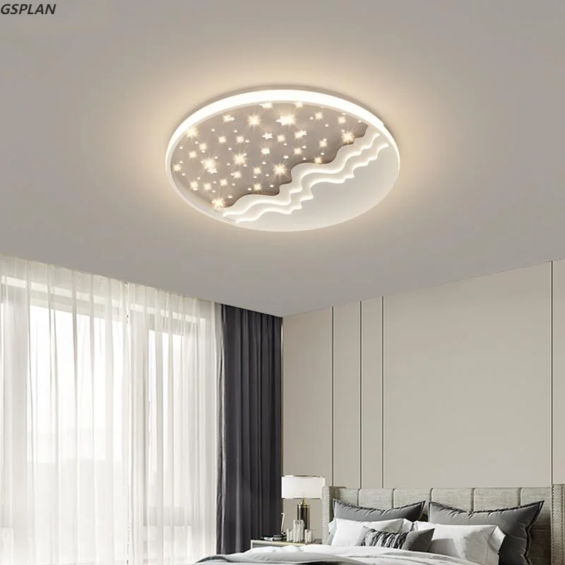 GSPLAN-Lustre Circular Moderno LED Instalado no Teto, Quarto Interior, Sala de Luz Decorativa, Iluminação Criativa