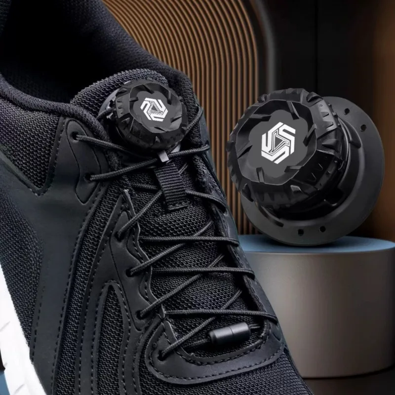 1/2Pair Swivel Buckle Laces Automatic Shoelace Without Ties Sneaker No Tie Shoelaces Accessories Rotating Quick-Adjust Fasteners