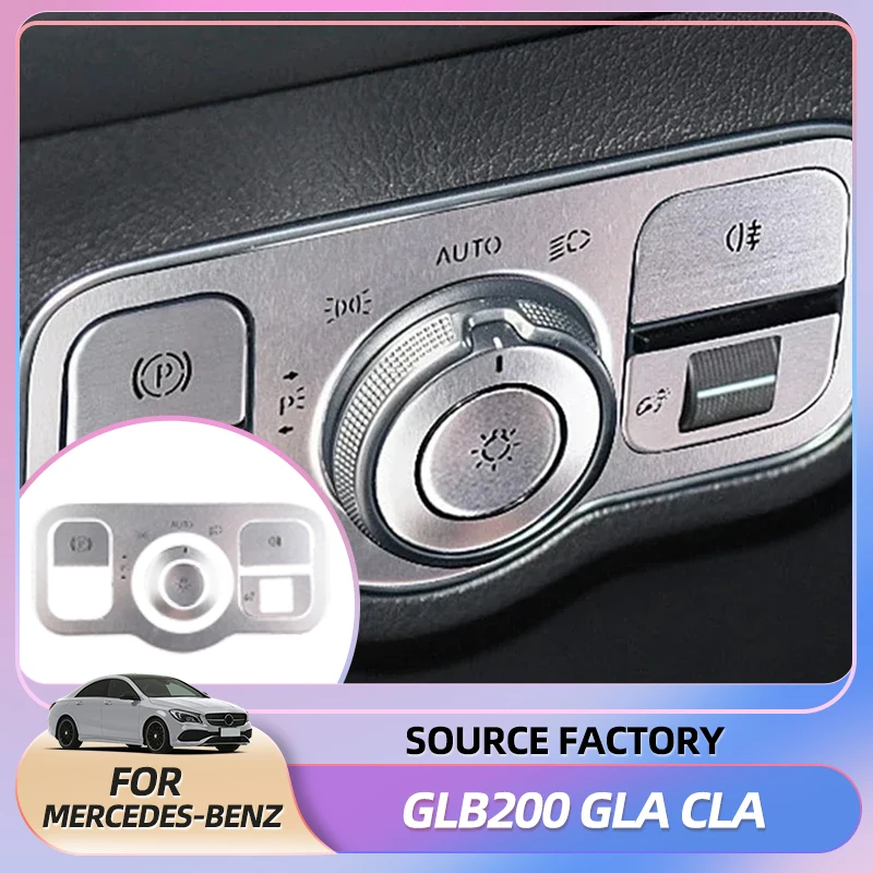 

Эмблемы для Benz GLB200 GLA CLA A180L A200L, переключатель света для сауны, кнопка управления, крышка, кнопка с градусом царапин, крышка Tri