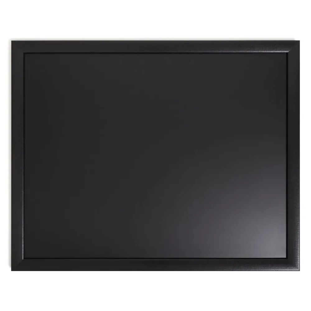 U Brands Black Magnetic Chalkboard,  Black Wood Frame, 16 x 20 in.