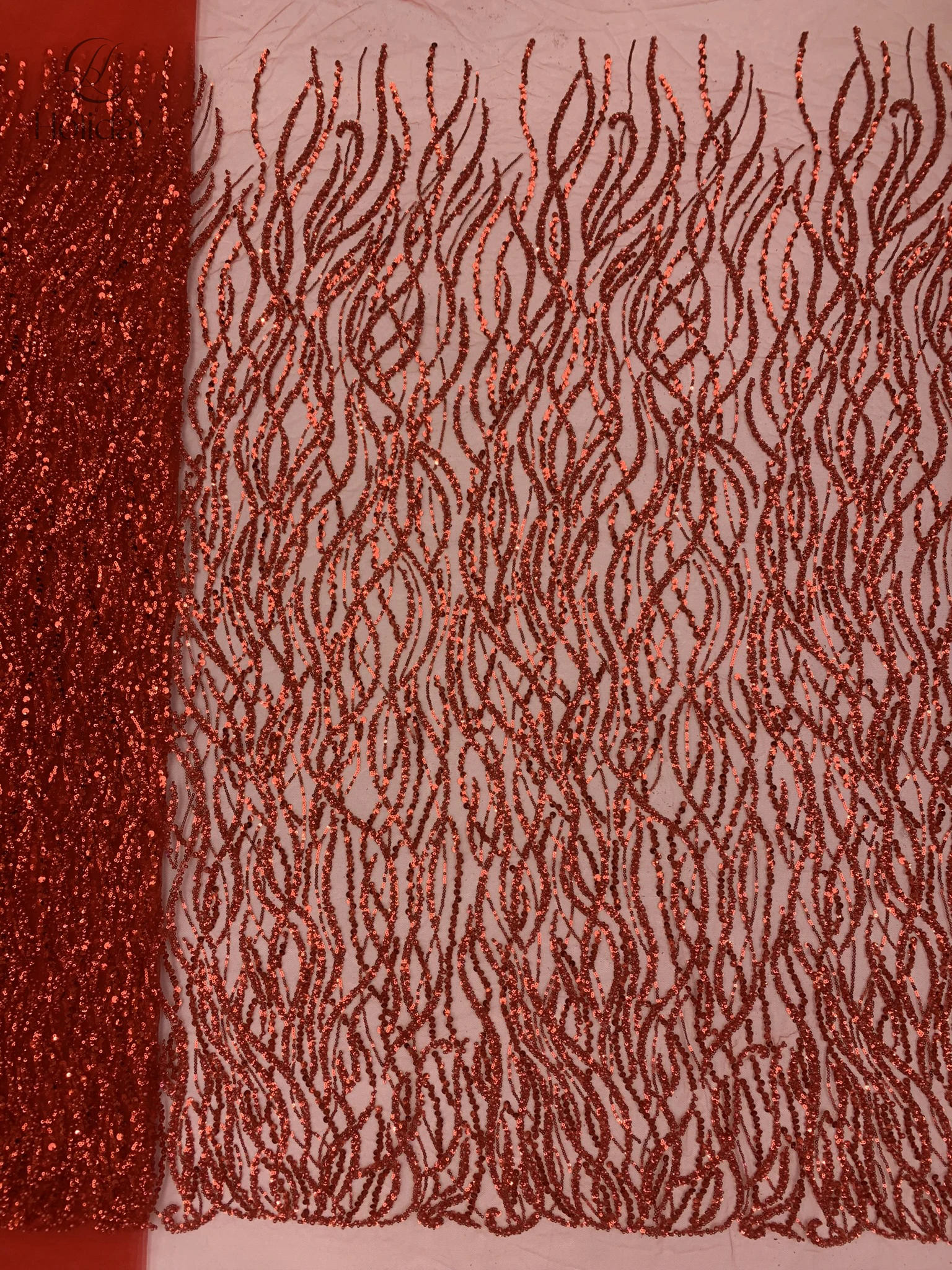 5 Yards 2025 African lace fabric French luxury sequin bead mesh lace fabric Nigerian women's evening dress