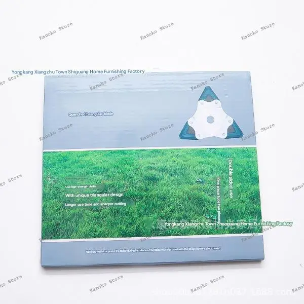 New 65 Manganese Steel Multi-purpose Lawn Mower Blade Quenching Triangle Knife Sawtooth Knife Brush Cutter Universal Lawn Mower