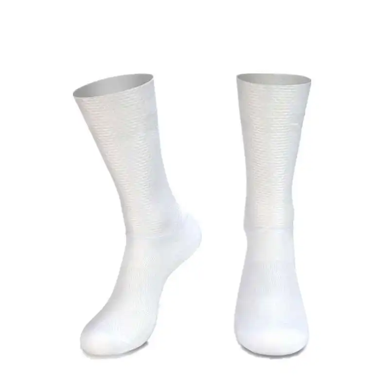 AliExpress Pro New Socks Team Aero Anti Slip Silicone Cycling Socks Men Bicycle Sport Running Bike Socks Calcetines Ciclismo