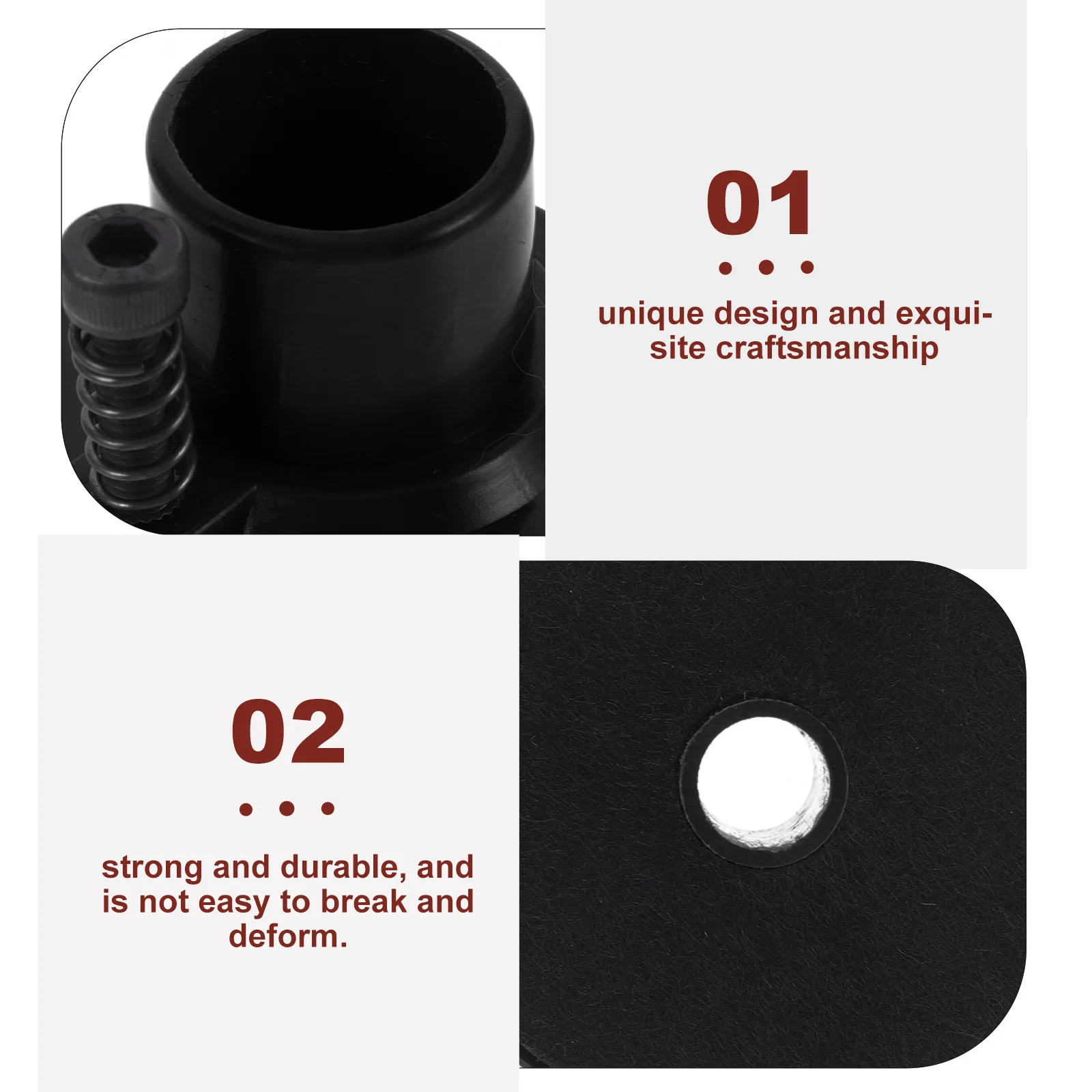 

Durable for Cymbal Clutch Hi Hat Cup Drum Set Felt Stand Drum Set Supplies Plastic Felt Material Cymbals Accessories