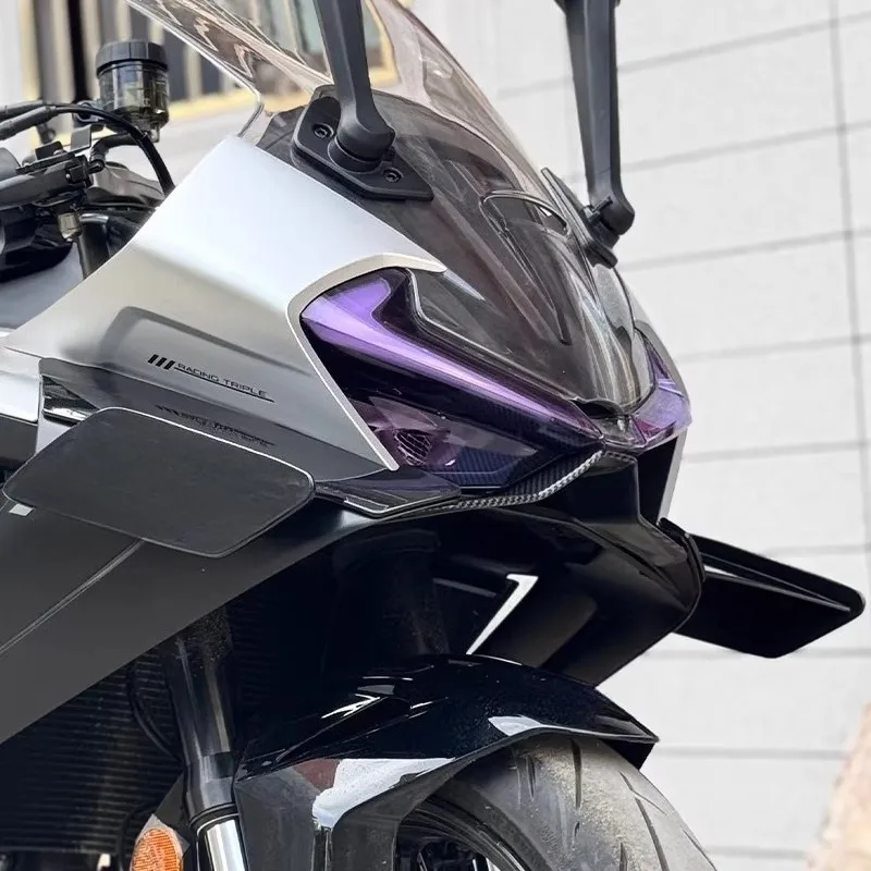 for cfmoto 675SR 675SS Modification Stabilizing Wing,Key Cover,Fuel Tank Cover,Engine Guard Plate,spoiler,Lower Lip.Accessories