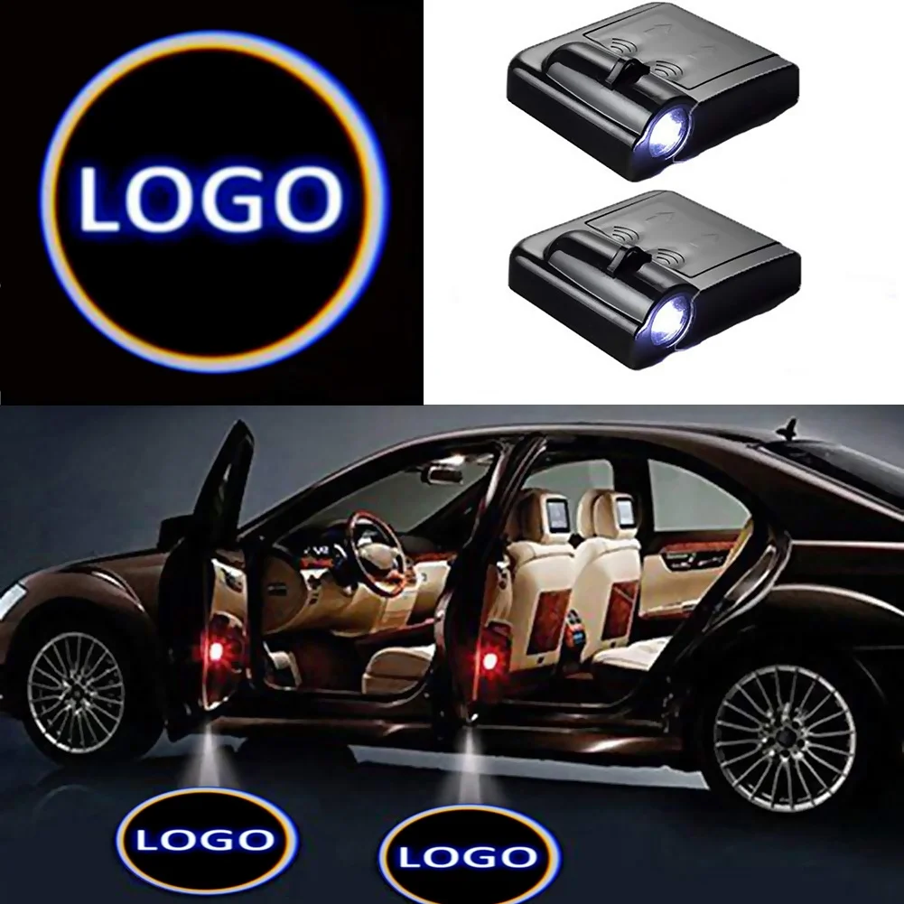 

2Pcs Wireless Car Door Led Welcome Laser Projector Logo Lights Shadow Lights Lamps