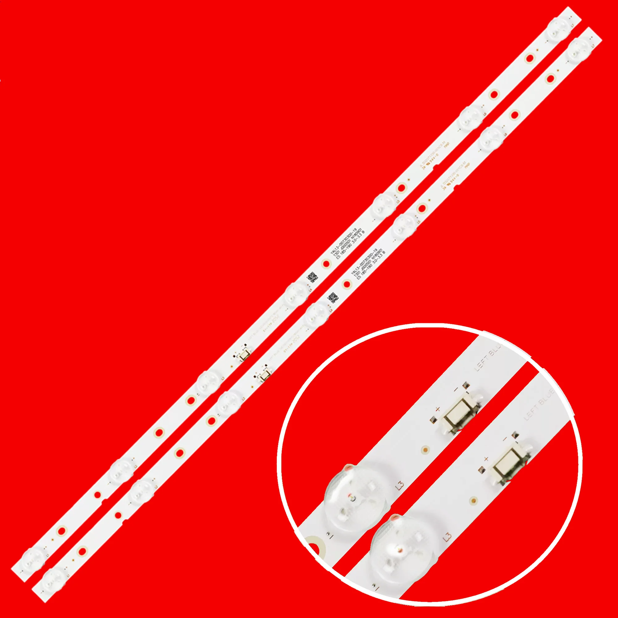 10pcs LED Backlight For 32K5D 32E361S 32X6 32K5C 32X3 32E21 32E20 YAL13-00730300-07 RF-AZ320E30-0701S-10 JL.D32071330-001CS-M