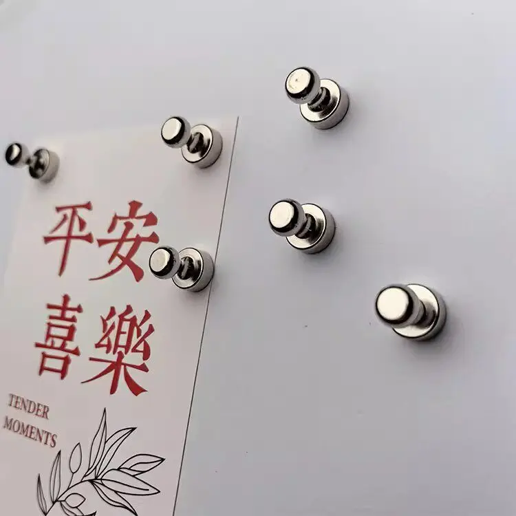 5/10 Stück Starke Magnetnägel Kühlschrankmagnet Küche Hoto Wandnachrichtentafel Magnetische Aufkleber Büro Tafel Deko – Detail 8