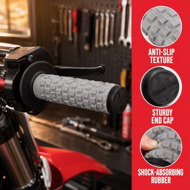 22mm 24mm ‌Motocross Handlebar Grips Soft PRO Motorcycle Handle Grips Shockproof Rubber Dirt Bike Grip Cover for Enduro
