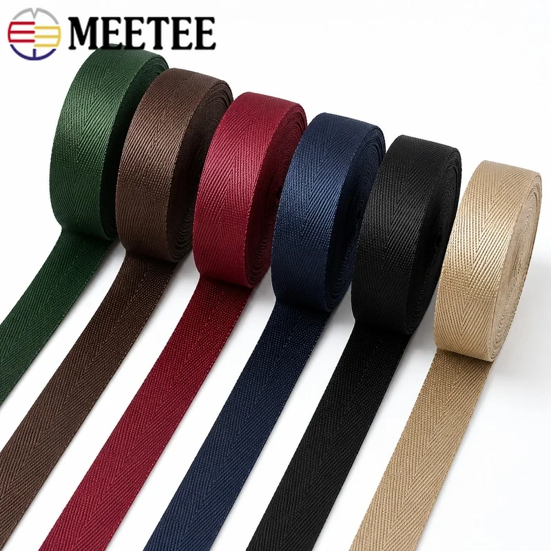 5Meters 20-50mm Polyester Nylon Webbing Strap Double Face Binding Tape for Backpacks Dog Collars Belts Lanyards DIY Sewing Trim