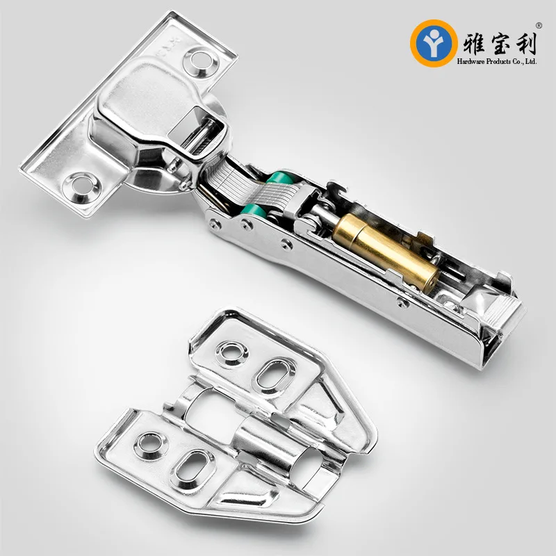 Cabinet Door 304 Stainless Steel Hinge Buffer Damping Hydraulic Thickening Two-stage Force Aircraft Hinge Hardware Accessories