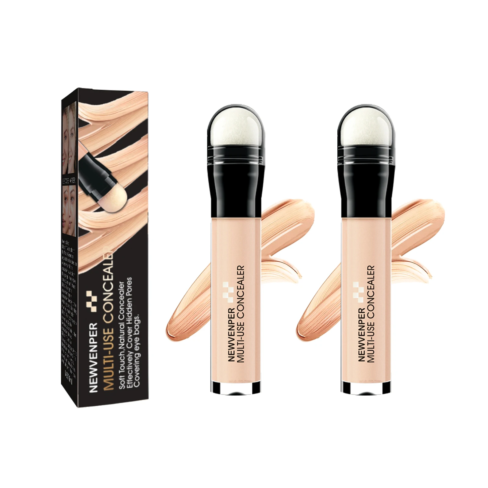 2 PCS Concealer Stick Multi-Use Concealer Concealer Makeup Dark Circles Treatment, Lightweight, Full Coverage, Long Lasting