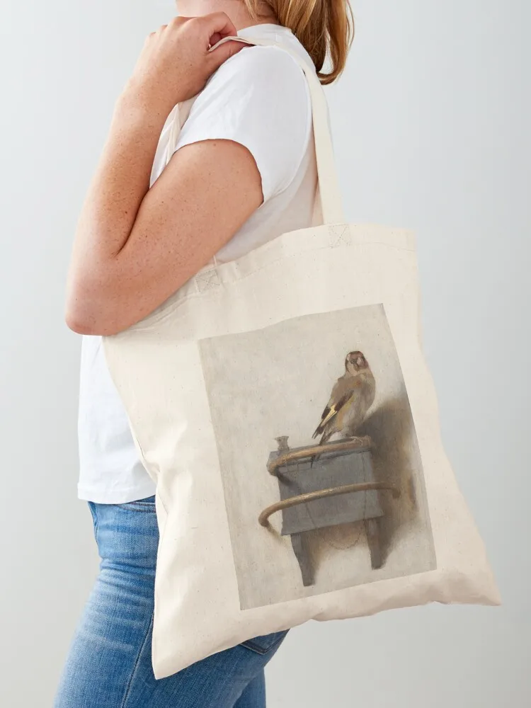 The Goldfinch by Carel Fabritius Tote Bag bags woman 2025 Woman shopper bag Women's beach bags Reusable bags
