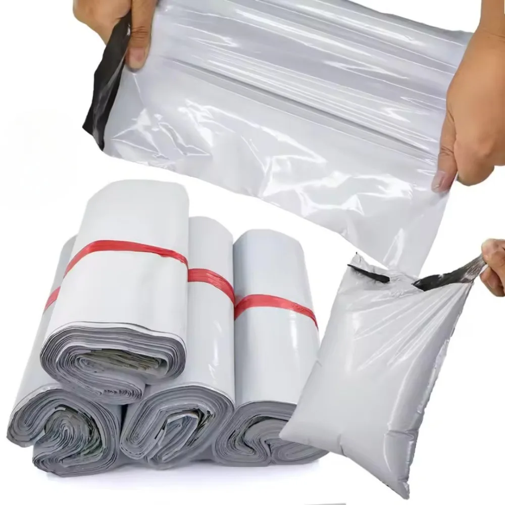 100 Stück Express-Beutel, selbstklebender Kunststoff, verdickt, wasserdicht, für Versandumschläge, Lagerung, Transport, Logistikpaket