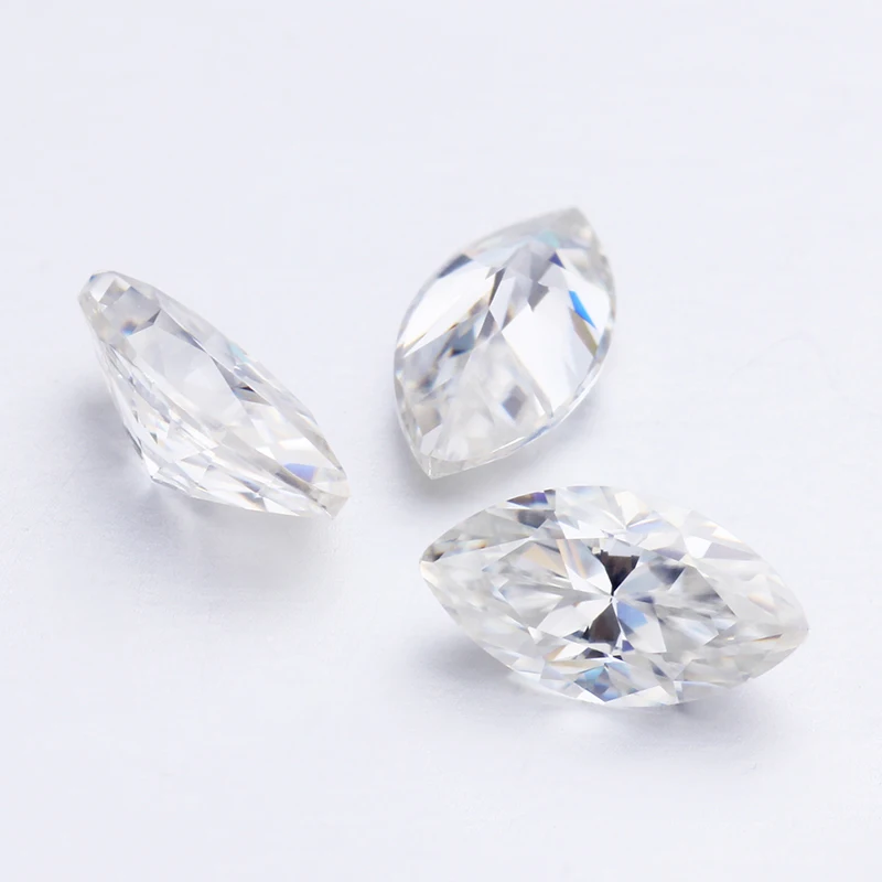 Clear White EF Color 10x5mm Marquise Cut Loose Moissanites Diamonds for Ring Making