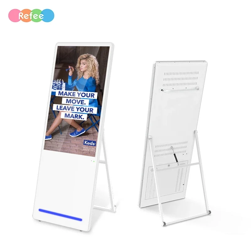 Smart Kiosk Vertical LCD Advertising Display Interactive Panel Digital Signage Totem Floor Standing Touch Screen