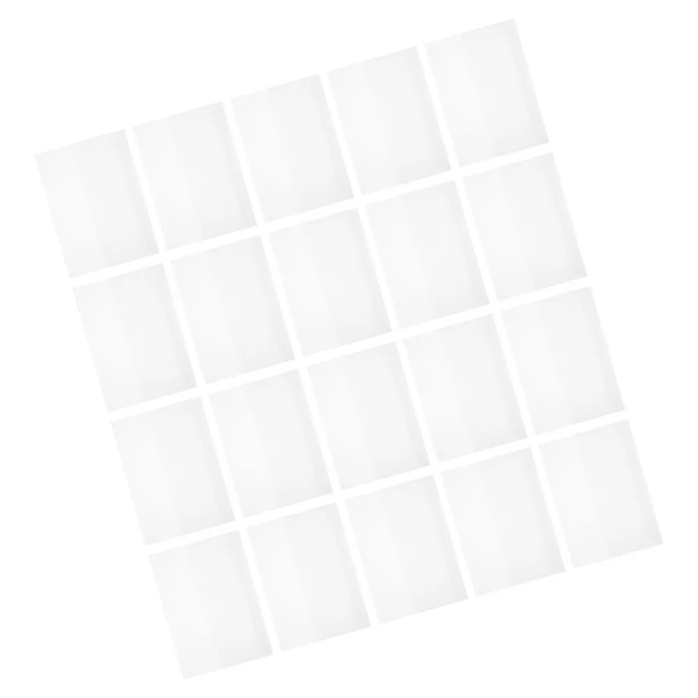 20Pcs Clear Plastic Waterproof Book Covers Transparent Sleeve Protector for Textbook School