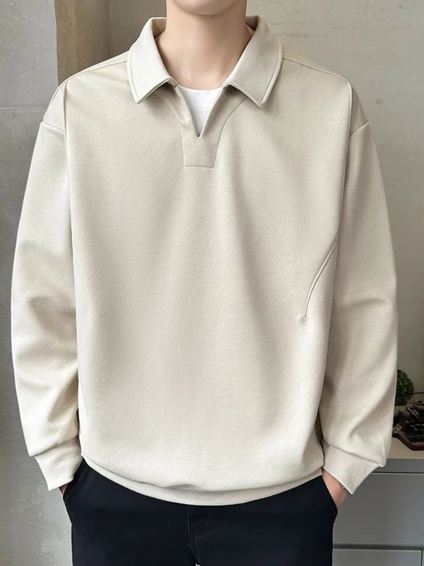 

American Sle Flannel Hoodie Men's Spring Autumn Trendy Lightweight Simple Long Sve Casual Pullover Sweatirt