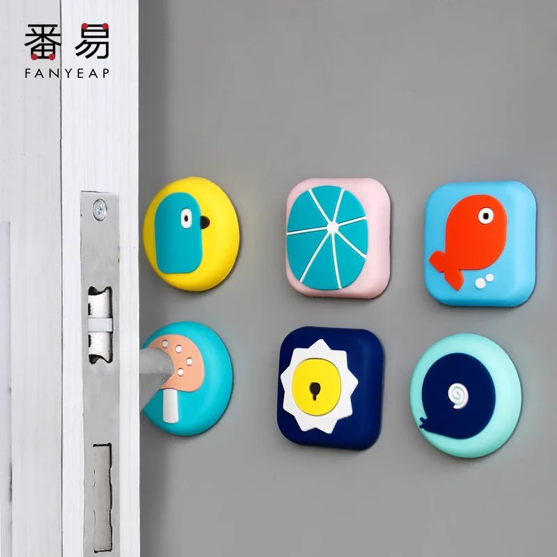 Anti-collision pad/door handle A1-anti-collision, non-punching pad, anti-collision cute protective pad behind the door