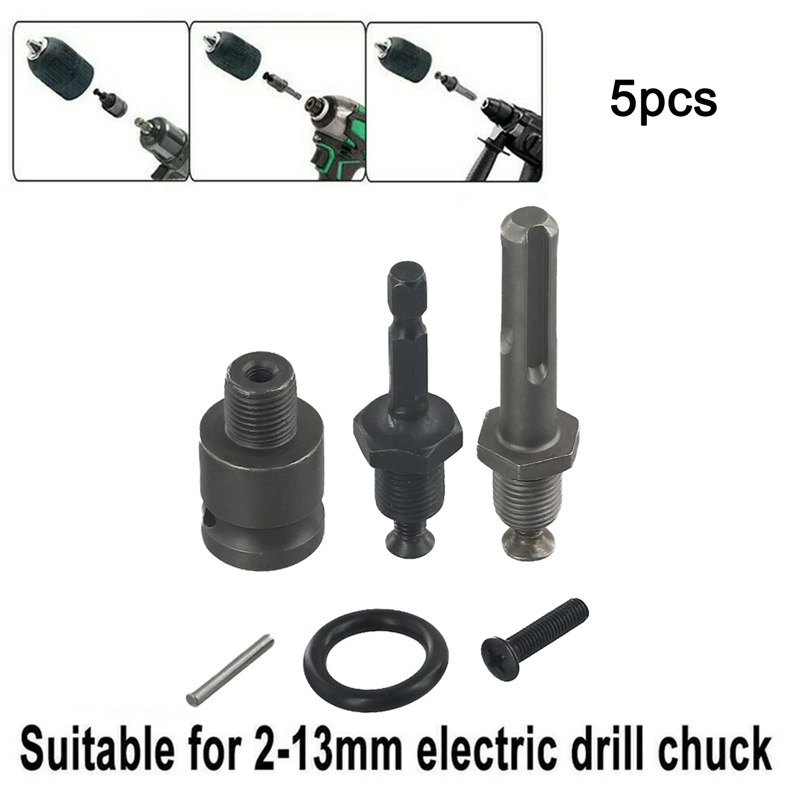 

Brand New Durability Drill Chuck Keyless Chuck Metal+plastic Quick Change Replacement For 2--13mm Shank Drills