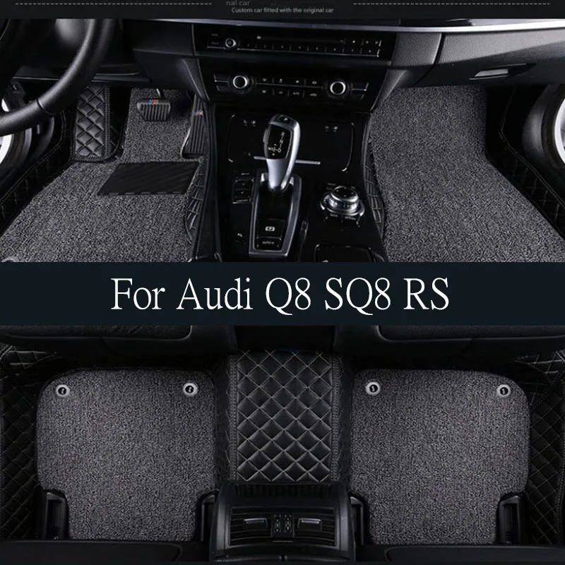 

Car Special Rear Trunk Mat Tray for Audi Q8 SQ8 RS 2019~2023 2022 TPE Waterproof Floor Pad Space Liner Decoration Rug Accessorie