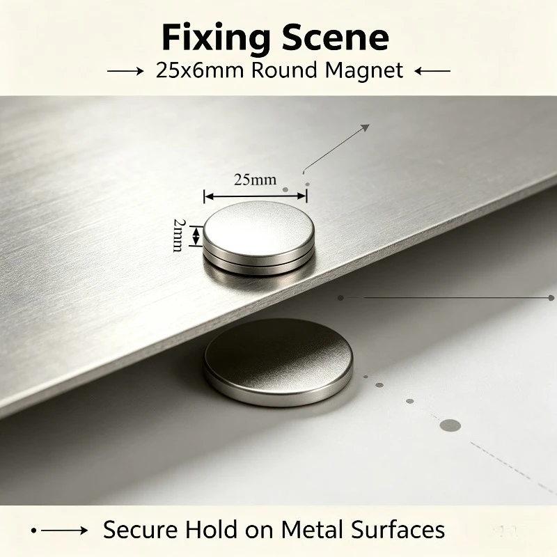 25x2mm N35 Permanent Round Neodymium Disc Magnet 25*2 mm Powerful Rare Earth Magnetic Magnet 25*2mm