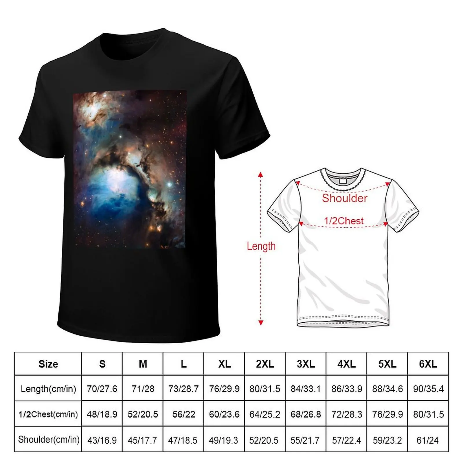 Reflection Nebula in Orion T-Shirt Plus Size Basic Cotton T-Shirt