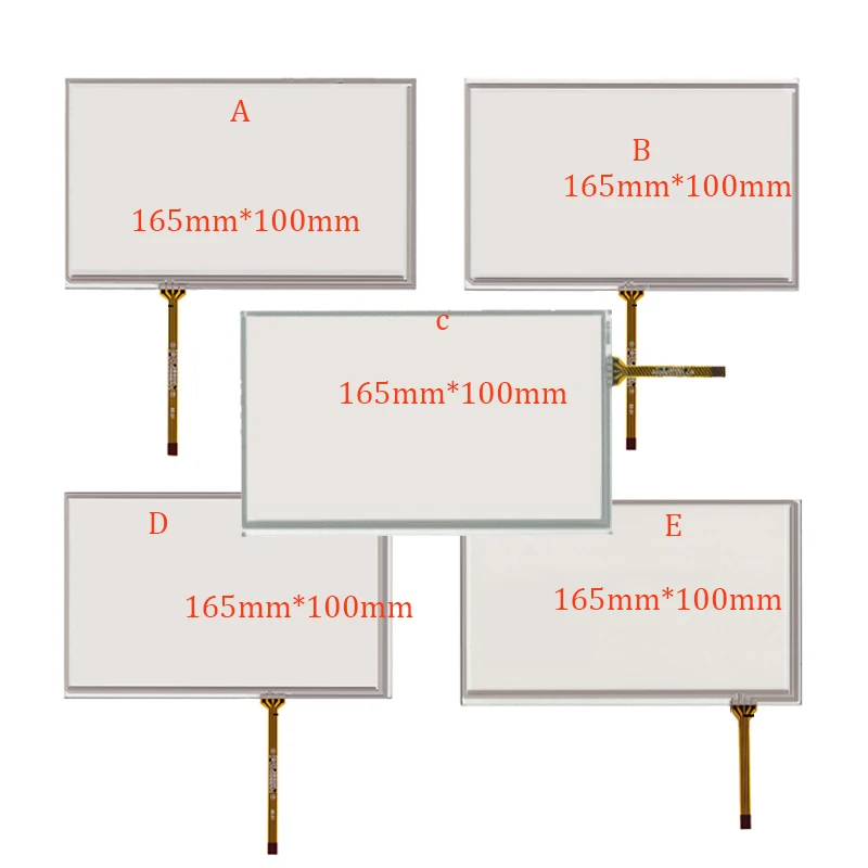 10pcs/lot New 7-inch 165mm*100mm Touchscreen for Car Navigation DVD 7 inches Touch Screen Digitizer Panel Universal