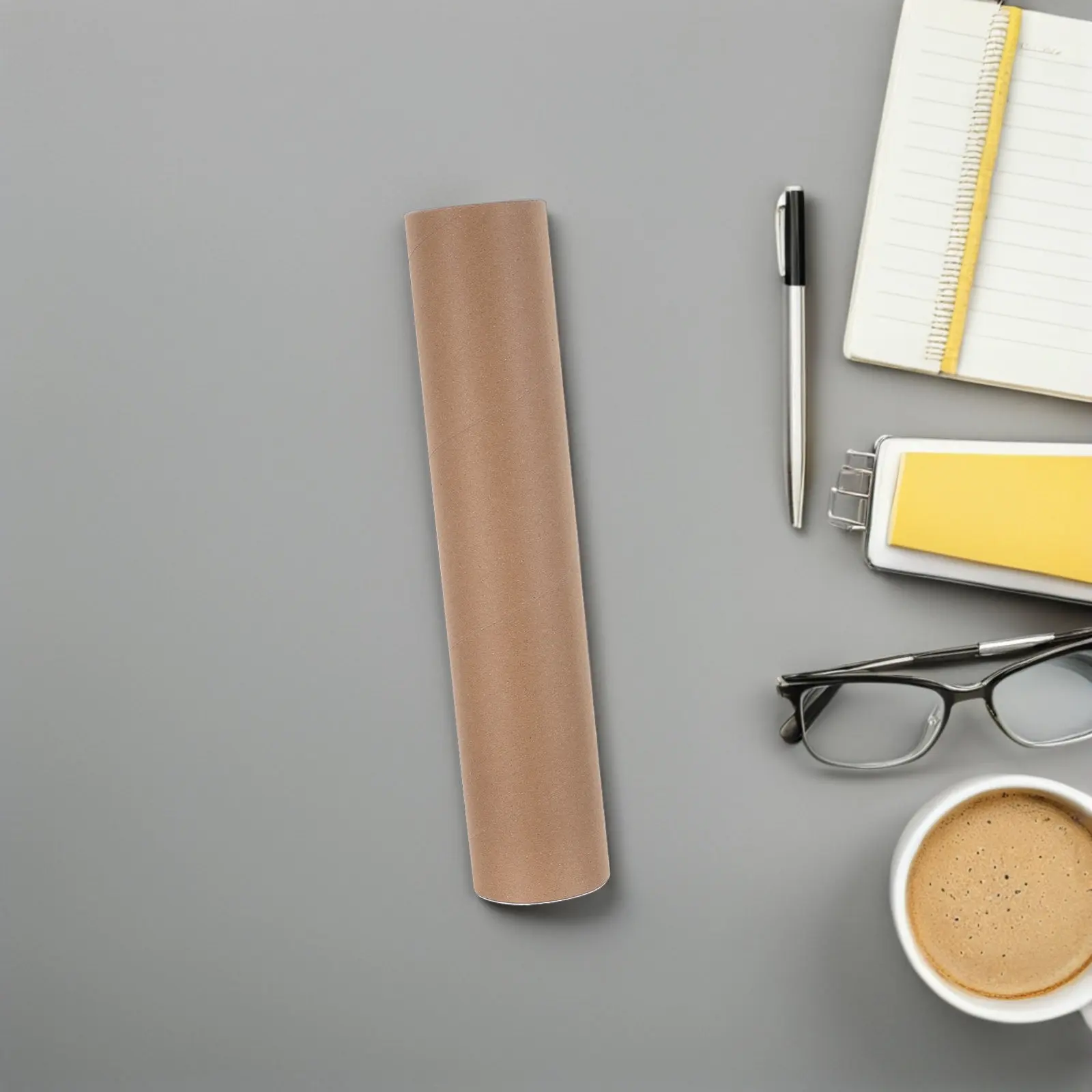 2Pcs Poster Mailing Tubes Heavy Duty Kraft Paperboard Thick Construction Plastic End Caps Secure Storage for Artwork Documents